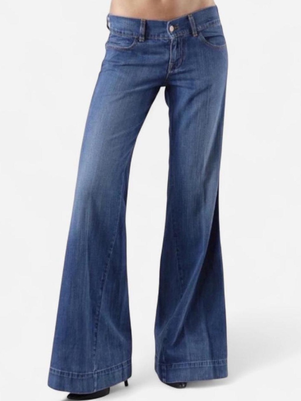J BRAND kat wide leg flare jeans mid-rise size 26